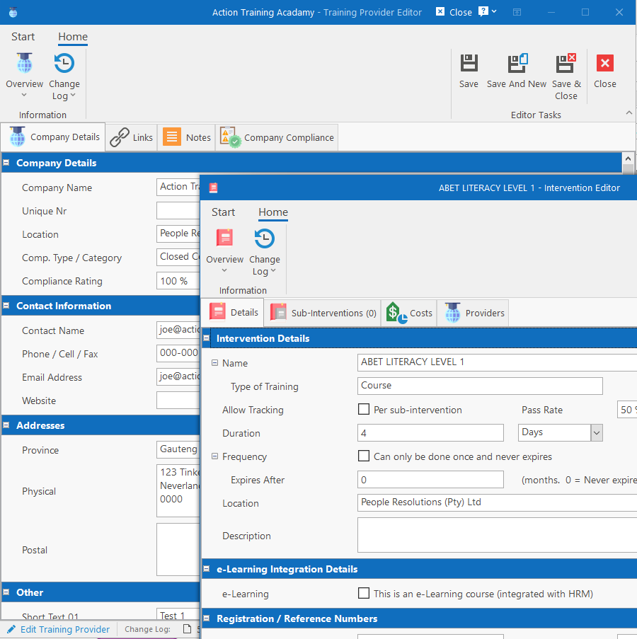 Training-Libraries-Screen-Snippet